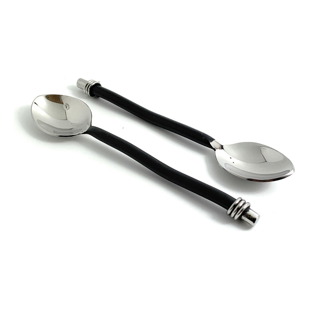 Vibhsa Black Silverware Teaspoons Set of 6