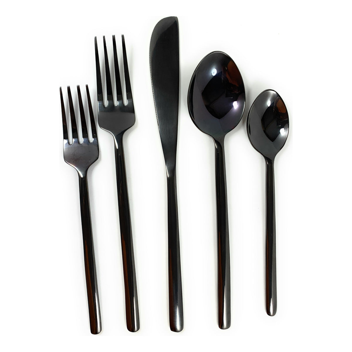 Vibhsa Black Flatware Set Stainless Steel 20 PC