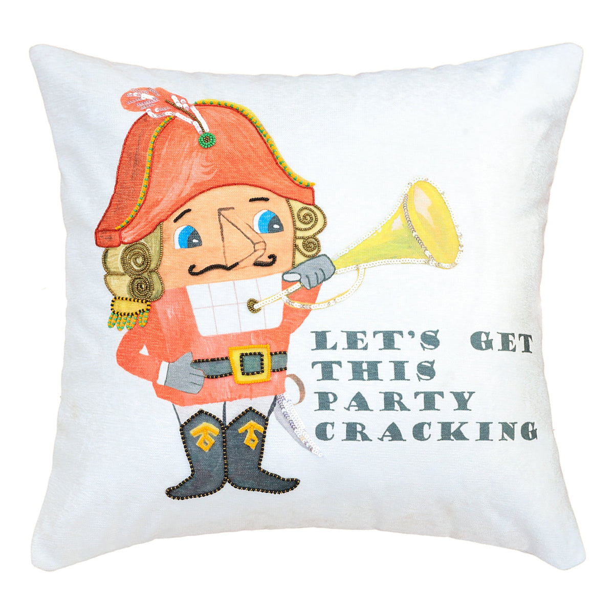 Vibhsa Nutcracker Party Christmas Pillow 20" x 20"