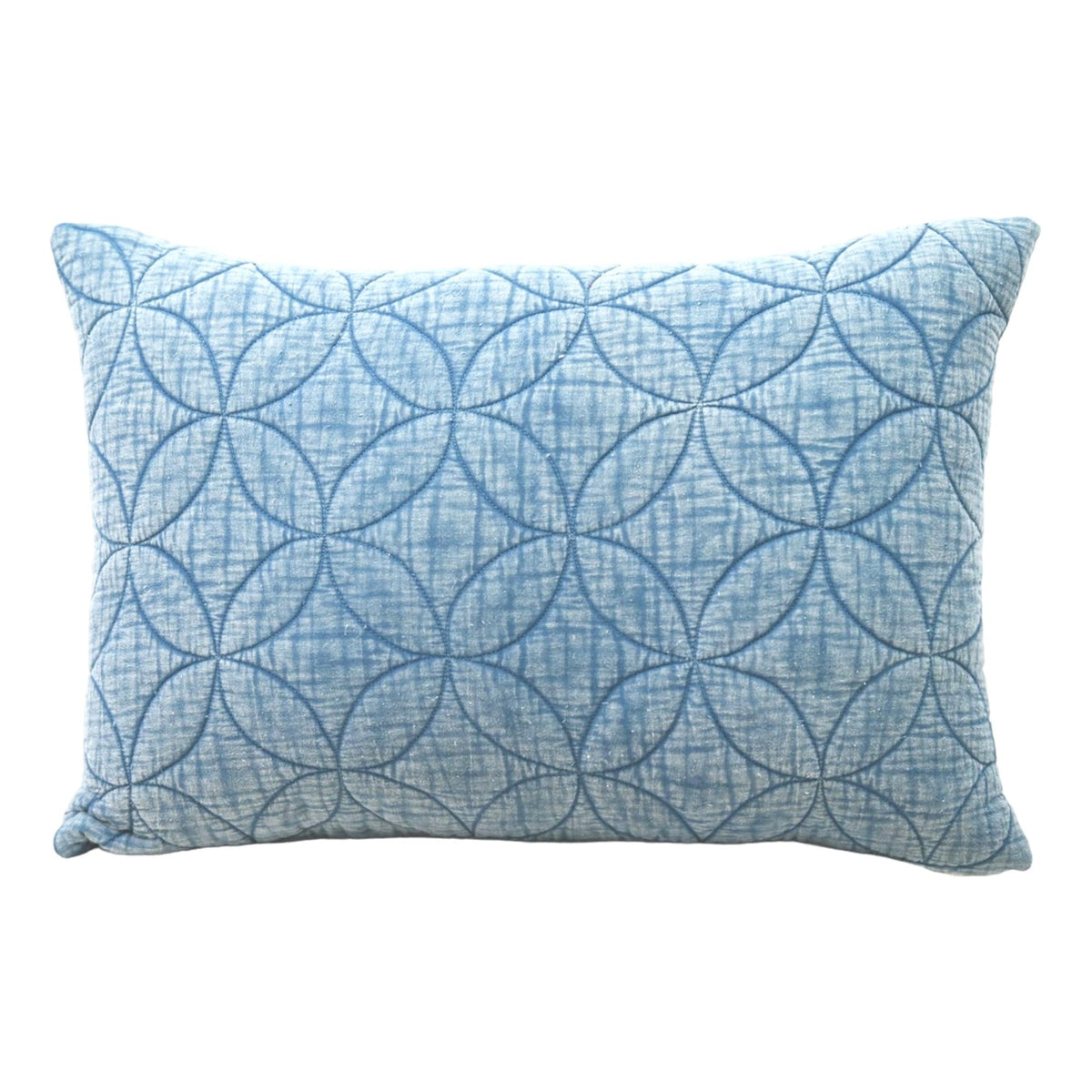 Textured Quilted Pattern Decorative Pillow, 14''X20''