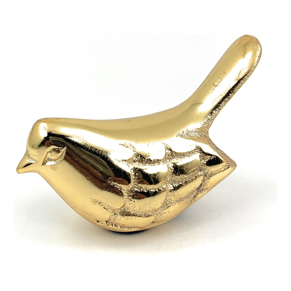 Vibhsa Bird Figurines Symbols of Health & Happiness (Gold Rustic)