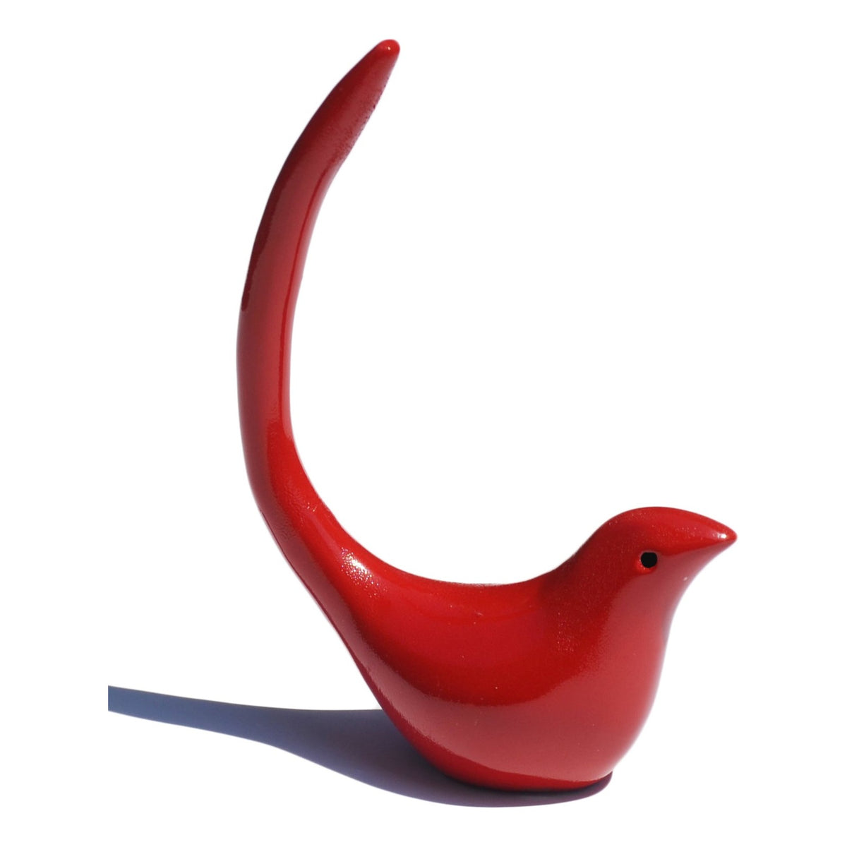 Vibhsa Gifts Bird Ring Holder Jewelry (Red)