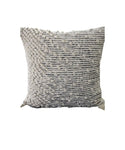 Throw Pillow Cover Beige Woven 20" X 20" with Insert