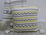 Throw Pillow with Braids for couch