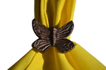 Vibhsa Butterfly Colorful Napkin Rings Set of 6