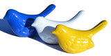 Vibhsa Bird Figurines Symbols of Health & Happiness (Blue, White & Yellow)