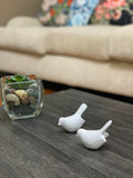 Vibhsa Birds of Health and Happiness Set of 2 (White)