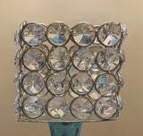 Hurricane Crystal Candle Holder (Square, 10")