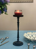 Vibhsa Pillar Candle Holder - Matte Black