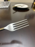 Vibhsa Golden Silverware Salad Forks set of 6