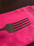 Black Stainless Steel Flatware 36 PC Set-Dinner knives, Dinner Forks, Teaspoons
