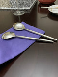 Hammered Silver Flatware Stainless Steel Set of 20