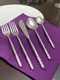 golden silverware flatware set