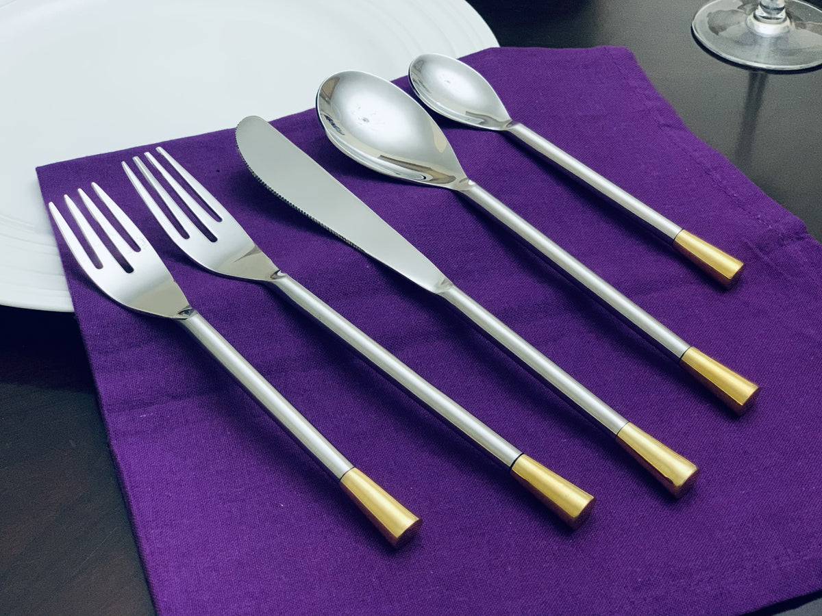 Vibhsa Flatware Modern 5 Piece Place Setting