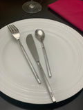 Vibhsa 18-PC Flatware Set (Dinner Knife, Dinner Fork, Dessert Spoon)