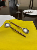 Stainless Steel Soup spoons Set of 6 Pieces-Brown