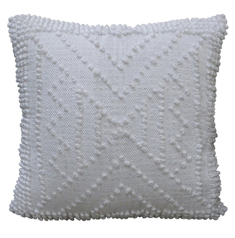 Decorative 18"x18" Outdoor Pillow for couch  (White)