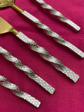 Golden Stainless Steel Flatware Set of 5 Pieces