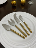 Golden Cheese knives set of 4 (Stainless Steel)