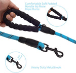 5 FT Thick Highly Reflective Dog Leash- Blue