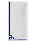 Table Cloth Napkins Set of 4 with Blue Embroidery