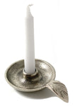 Vibhsa Taper Candlestick Holder Dish-Silver