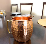 Hammered Moscow Mule Mugs, Set of 2