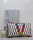 Handwoven 14"X 24" Throw Pillow for Decoration