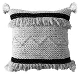 Chicos Home Throw Pillow Cover Black & Beige Stripes - Vibhsa