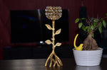 Golden Tree Hurricane Candle Holder - Vibhsa