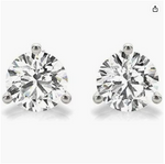 925 sterling silver earrings with moissanite for women