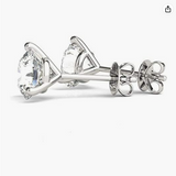 925 sterling silver earrings with moissanite for women