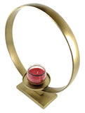 Vibhsa Golden Candle Holder (15"H)