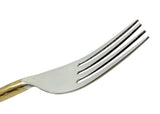 Vibhsa Golden Silverware Salad Forks set of 6