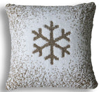 Chicos Home Ombre Snowflake Decorative Cushion Cover - Vibhsa