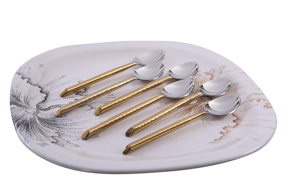 Vibhsa Golden Silverware Tablespoons Set of 6