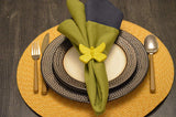 Vibhsa Butterfly Yellow Napkin Rings Set of 4
