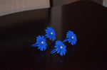 Vibhsa Blue Floral Set of 4 Napkin Rings