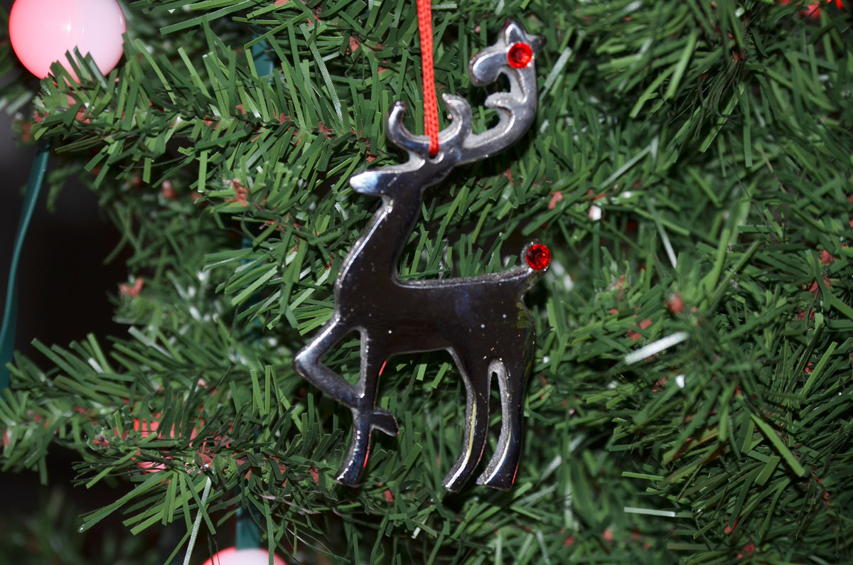 Vibhsa Reindeer Christmas Ornament Set of 4