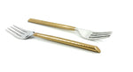 Vibhsa Golden Silverware Dinner Forks Set of 6