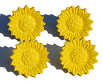 Vibhsa Sunflower Yellow Napkin Rings Set of 4 